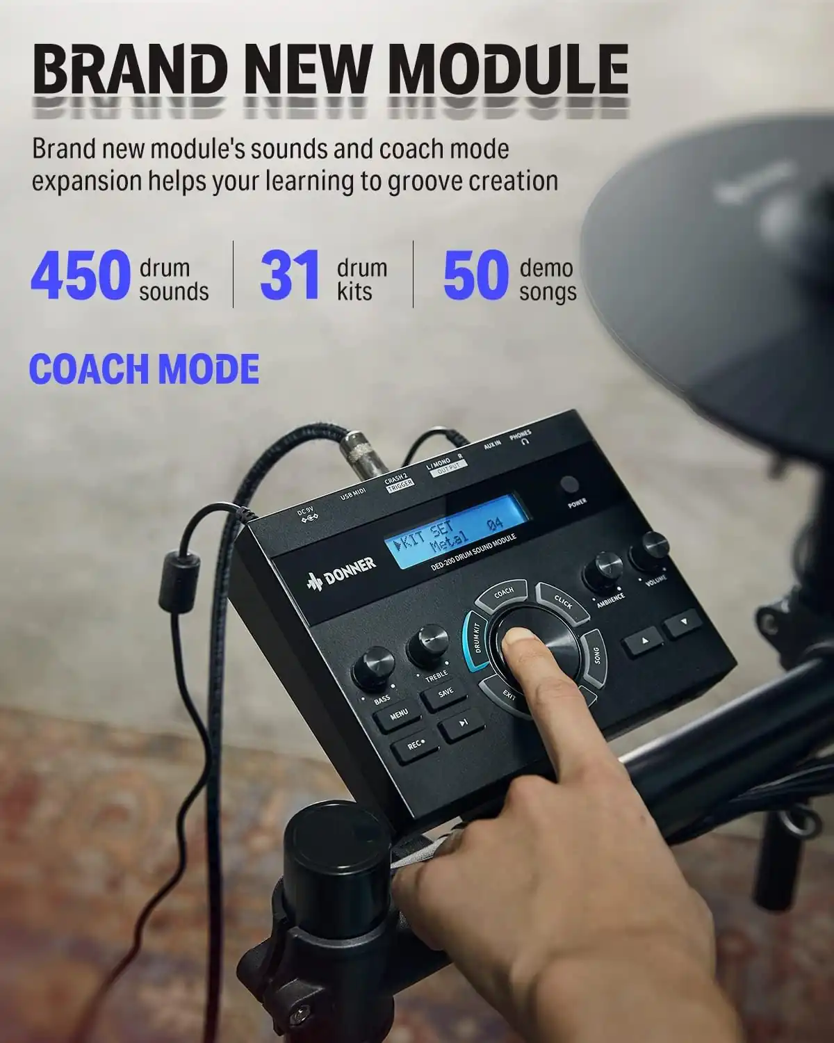 módulo de la batería donner ded 200