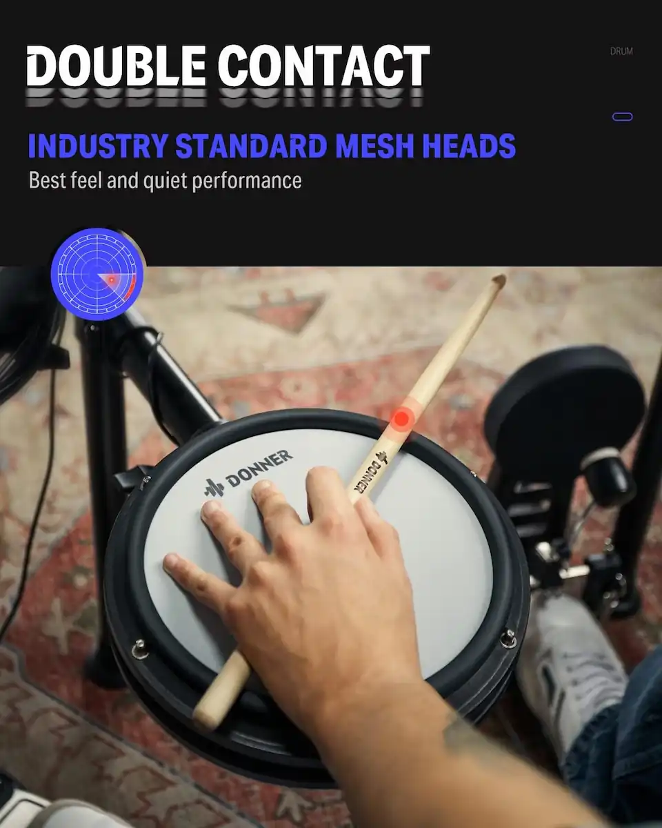 pads de la batería donner DED-200