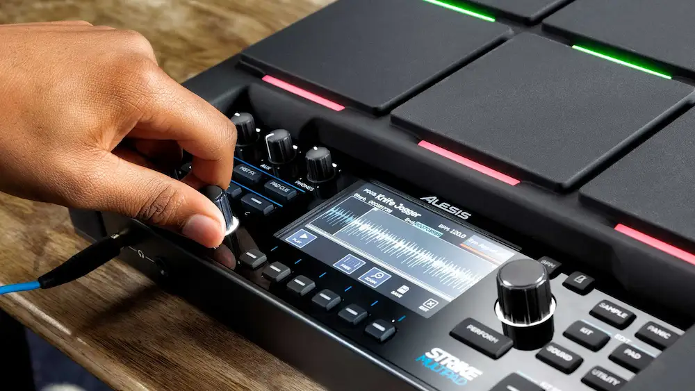 alesis sample pad en funcionamiento