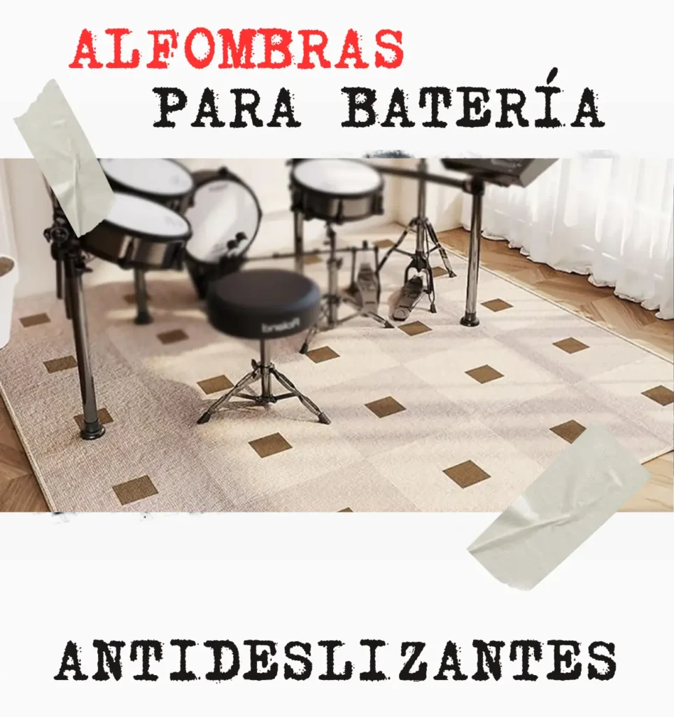 Alfombras para batería Acústica y Electrónica Antideslizante